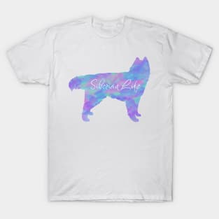 Siberian Life in Pastel Rainbow T-Shirt